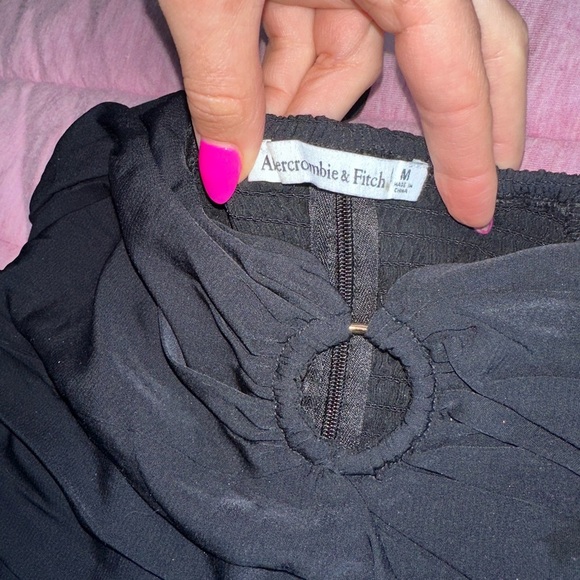 Abercrombie & Fitch Elegant Black Women's Top size M - Picture 4 of 7
